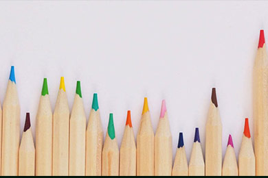 image of multicolored pencils