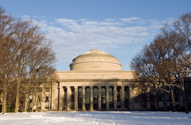 MIT Dome in the winter snow